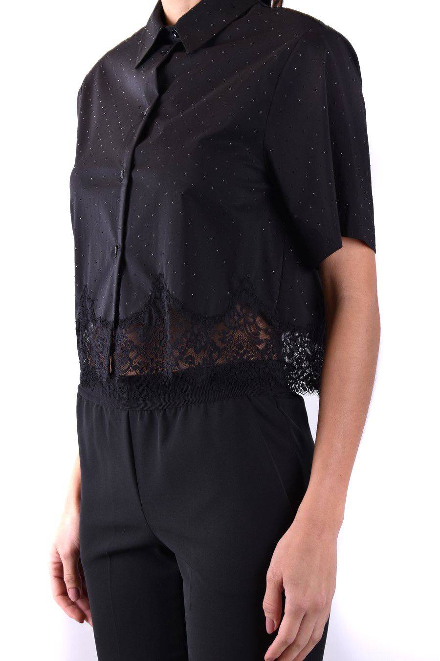 ERMANNO SCERVINO  Camicia Nera in Cotone Ermanno Scervino da Donna Online