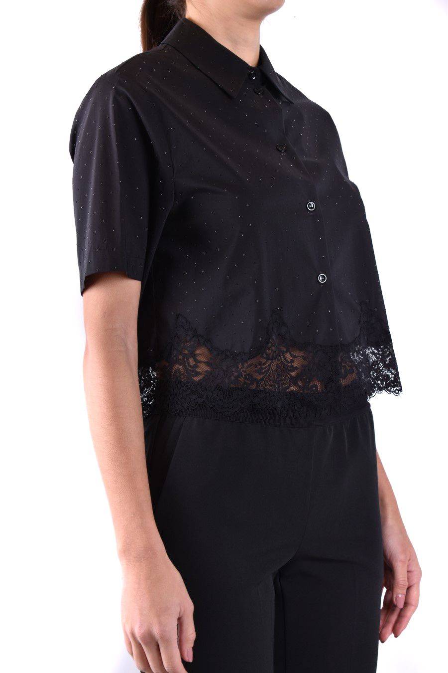 ERMANNO SCERVINO  Camicia Nera in Cotone Ermanno Scervino da Donna Online