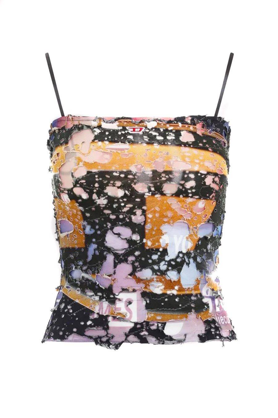 DIESEL  Top Grigio in Poliestere da Donna Diesel - A13572