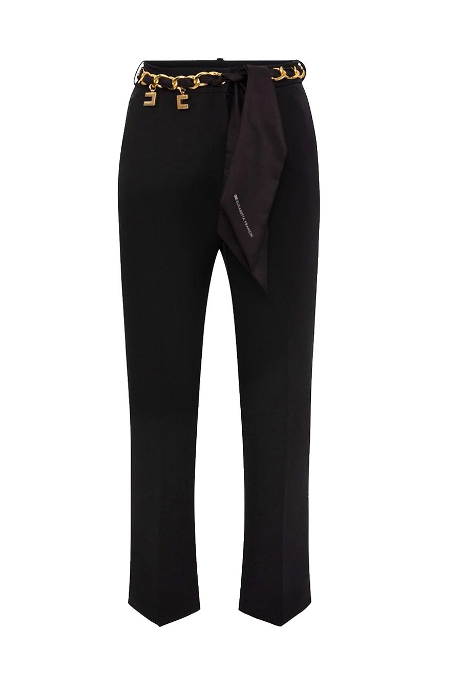 ELISABETTA FRANCHI  Pantaloni Neri in Poliestere Elisabetta Franchi da Donna
