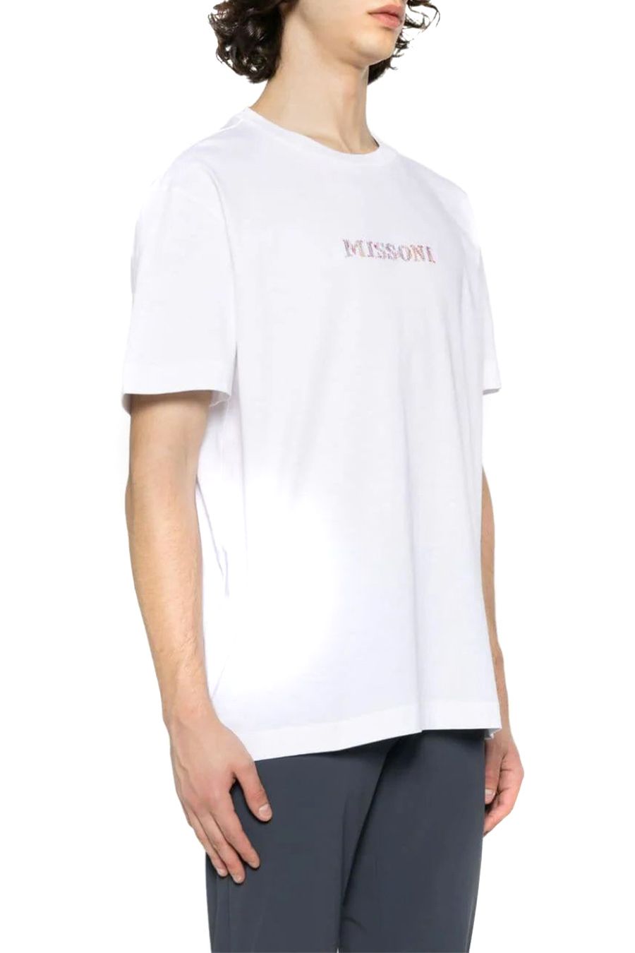 MISSONI  T-Shirt Bianca in Cotone Missoni da Uomo I Più Venduti