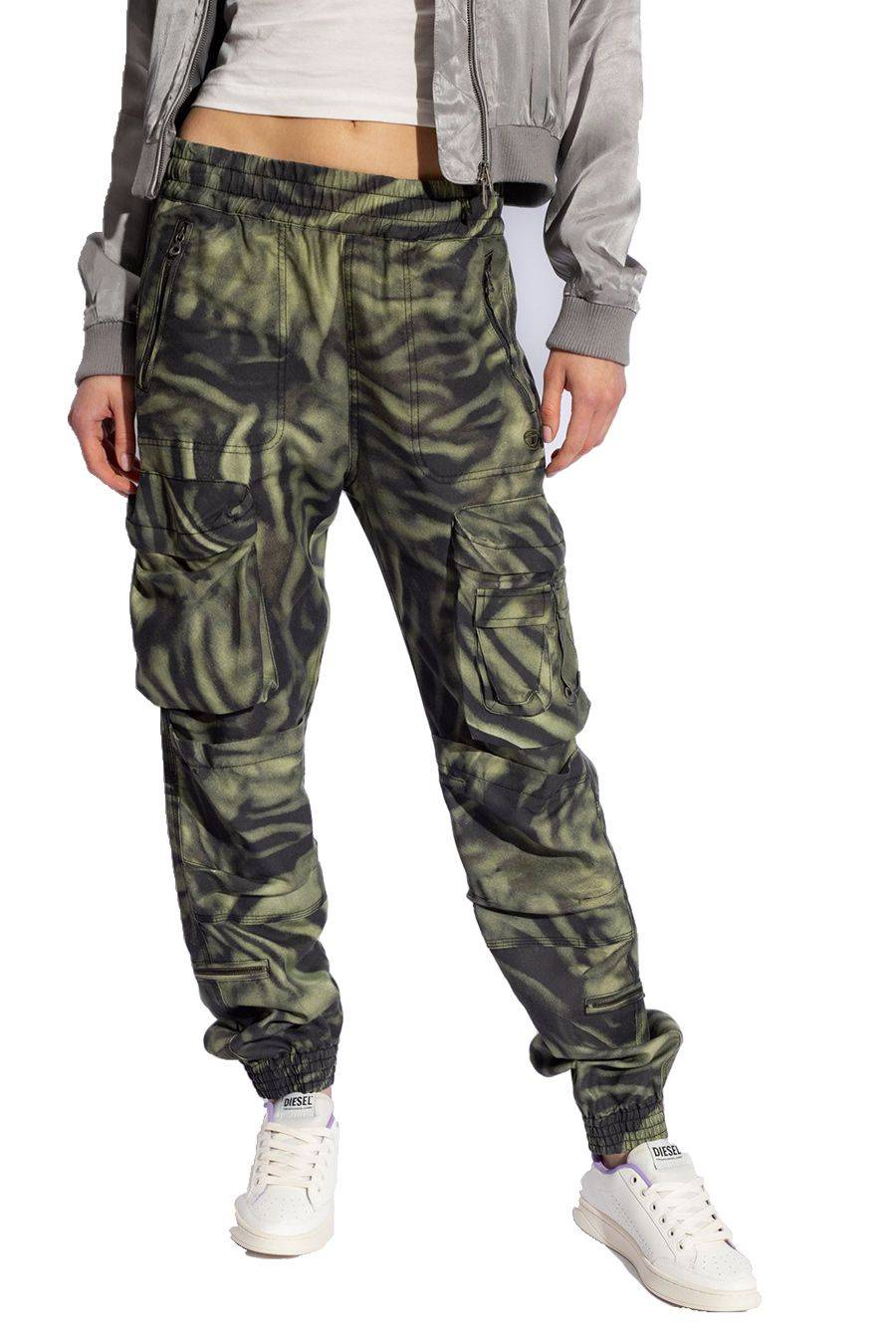 DIESEL  Pantaloni Diesel Multicolor in Lyocell per Donna - A12216 0WGAL5AFA Negozio
