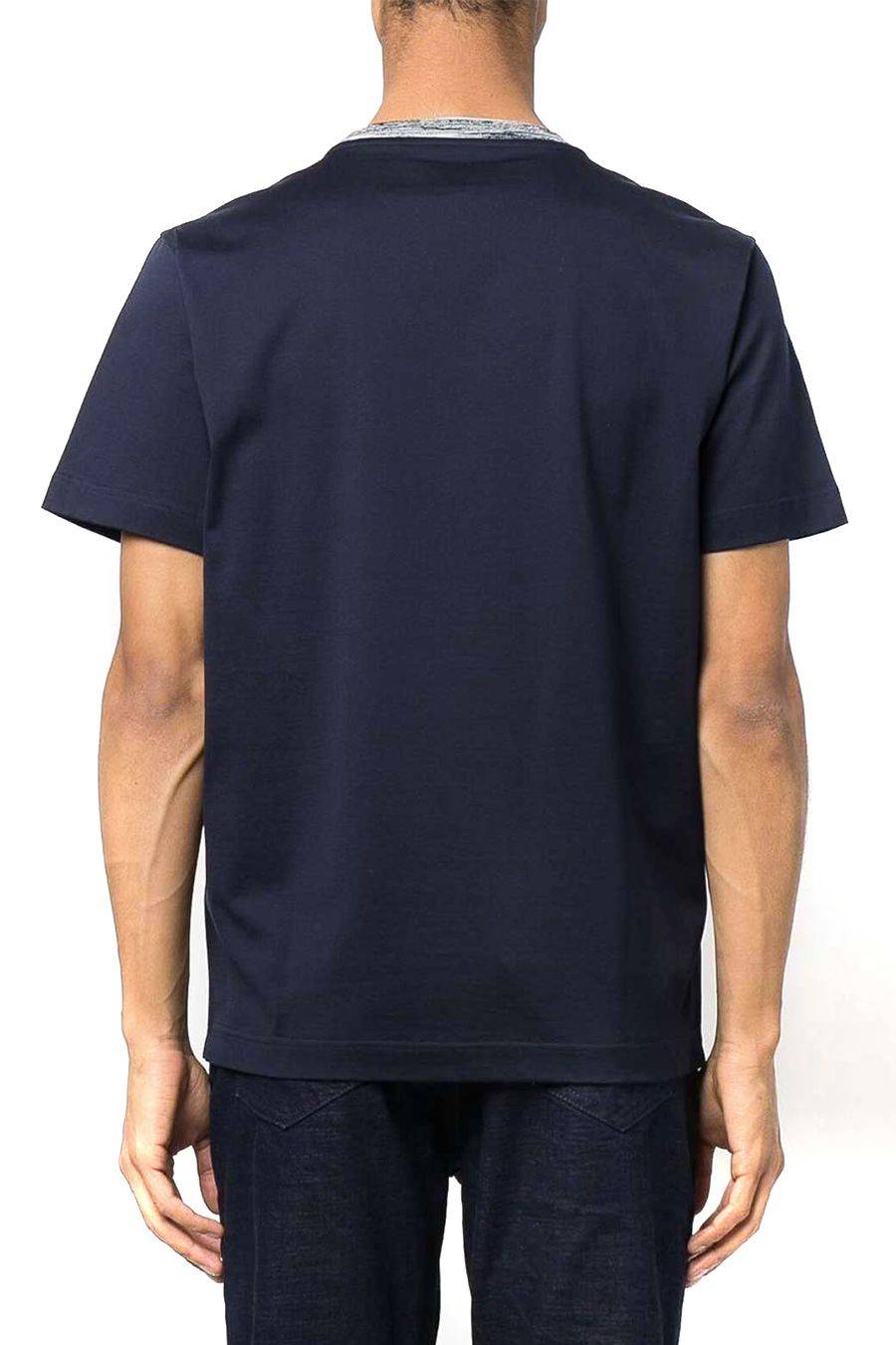 MISSONI  Polo di Cotone Blu Scuro Uomo Missoni UC22SL01-BJ0002-AS70WR Nuova
