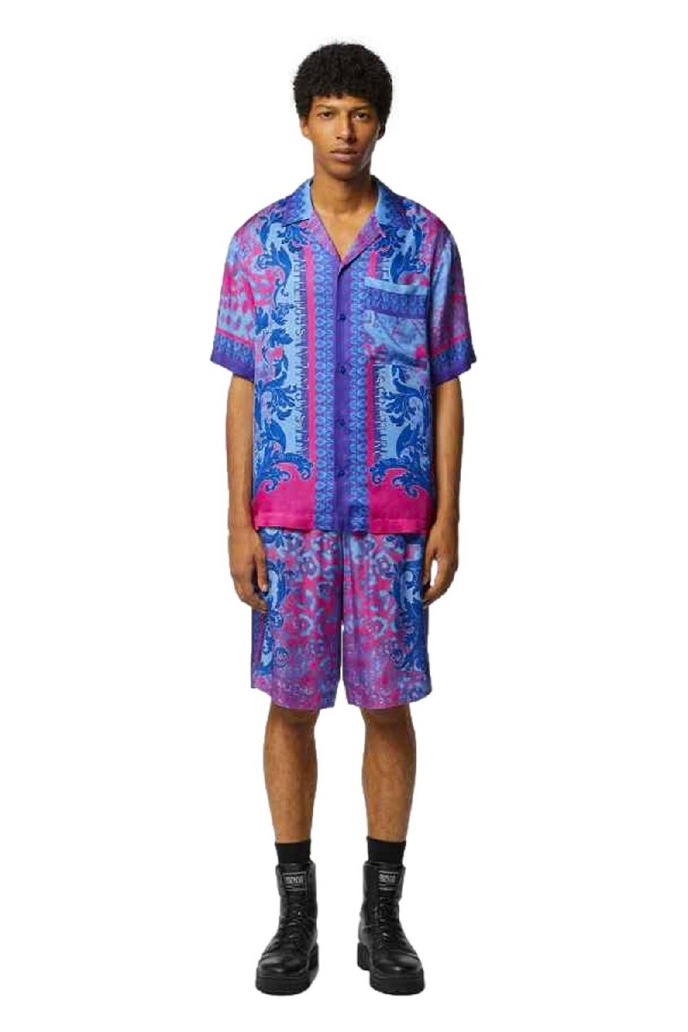 VERSACE JEANS COUTURE  Camicia Uomo Multicolore in Viscosa Versace Jeans Couture 2025