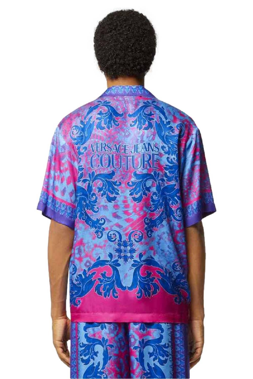 VERSACE JEANS COUTURE  Camicia Uomo Multicolore in Viscosa Versace Jeans Couture 2025