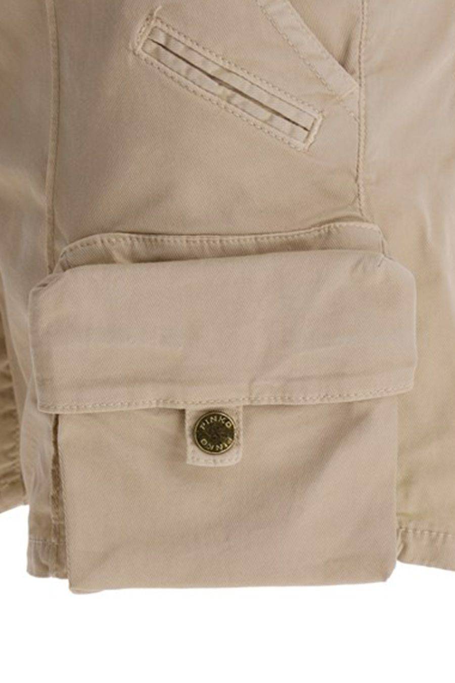 PINKO  Pantaloni PINKO Beige in Cotone da Donna Italia
