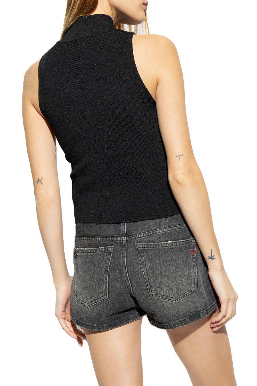 DIESEL  Top Nero in Cotone Diesel da Donna - A13020 0DLAX9XX 2025