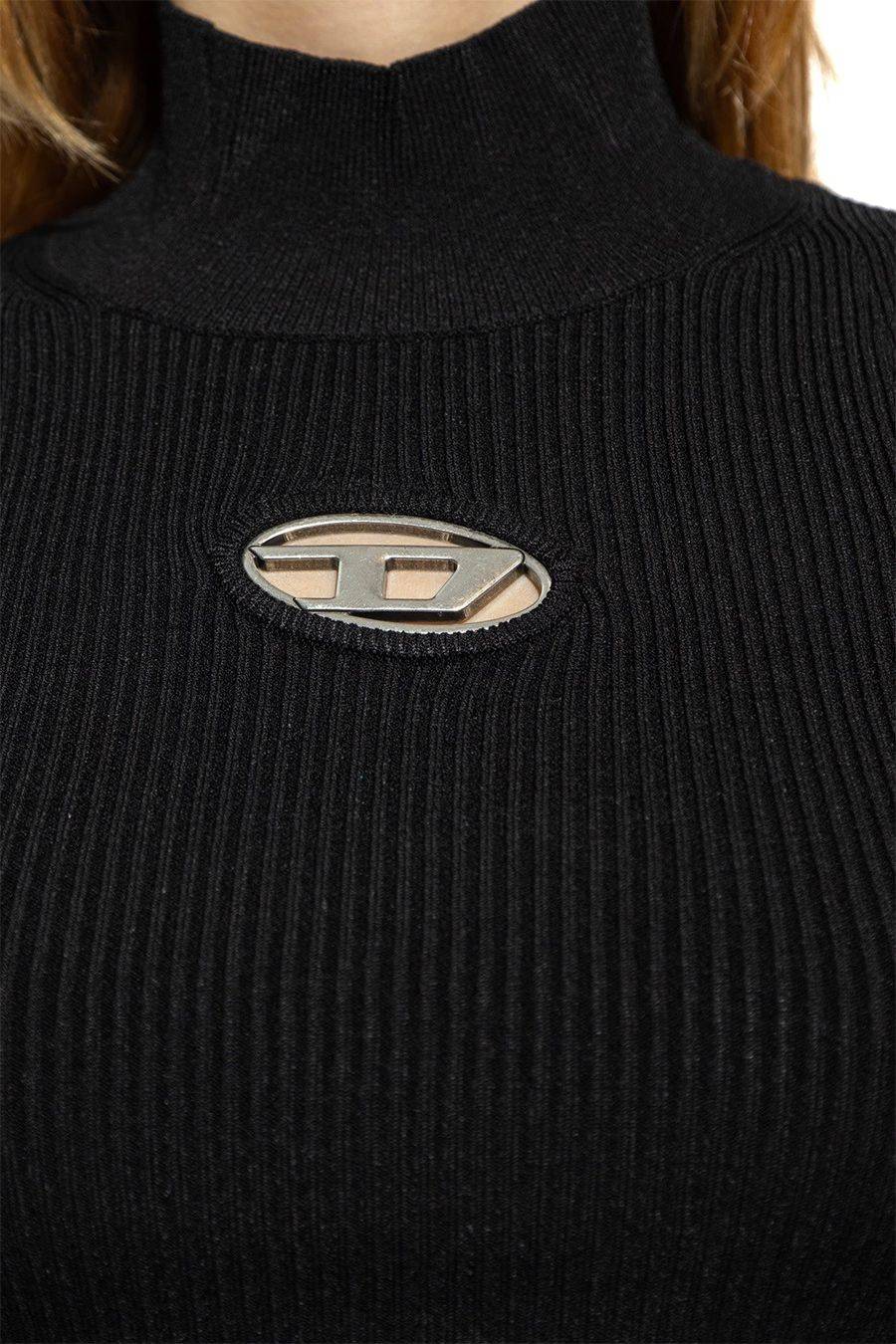 DIESEL  Top Nero in Cotone Diesel da Donna - A13020 0DLAX9XX 2025