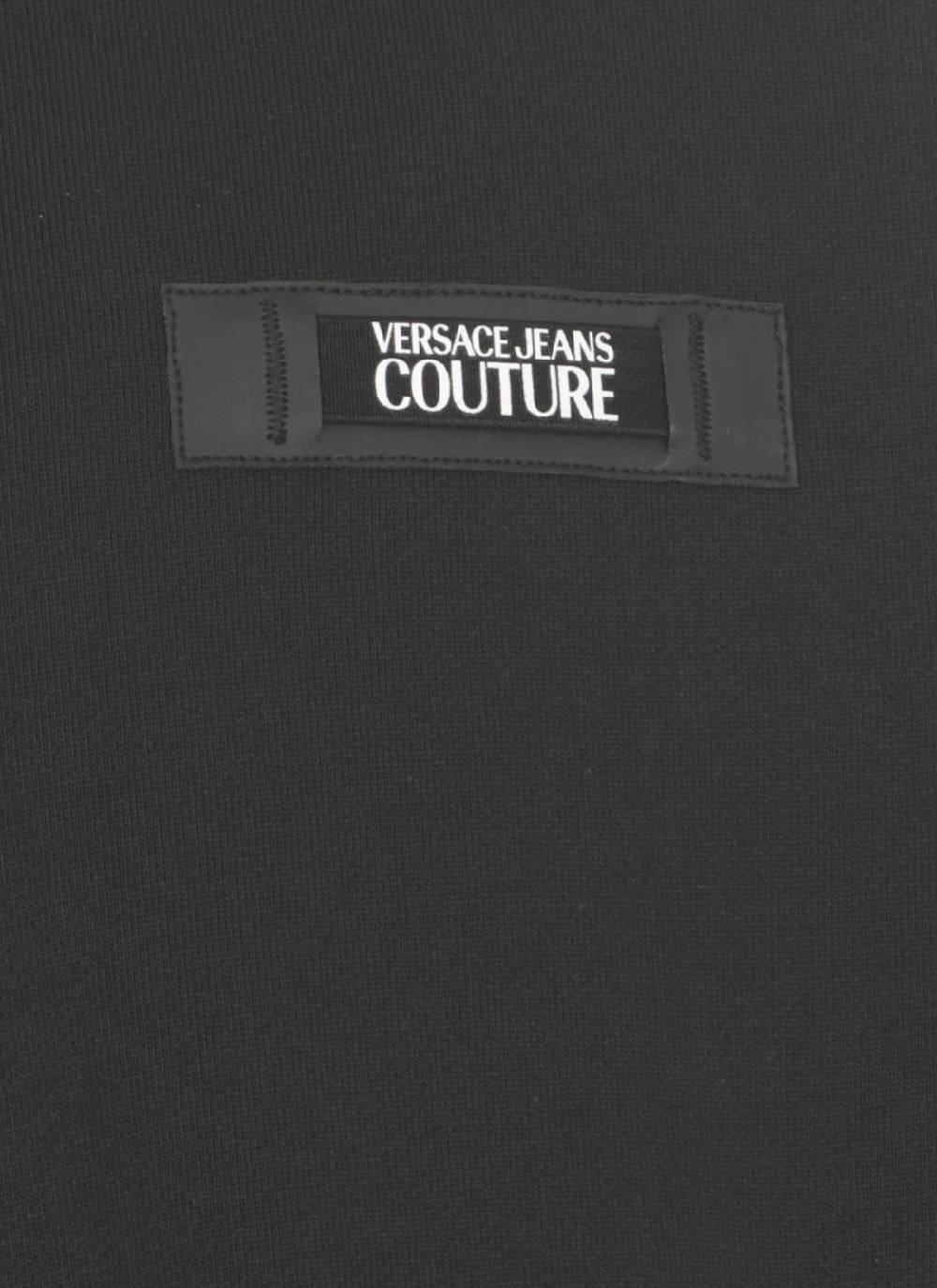 VERSACE JEANS COUTURE  Felpa Versace Jeans Couture in Cotone Nero Uomo Spedizione Gratuita