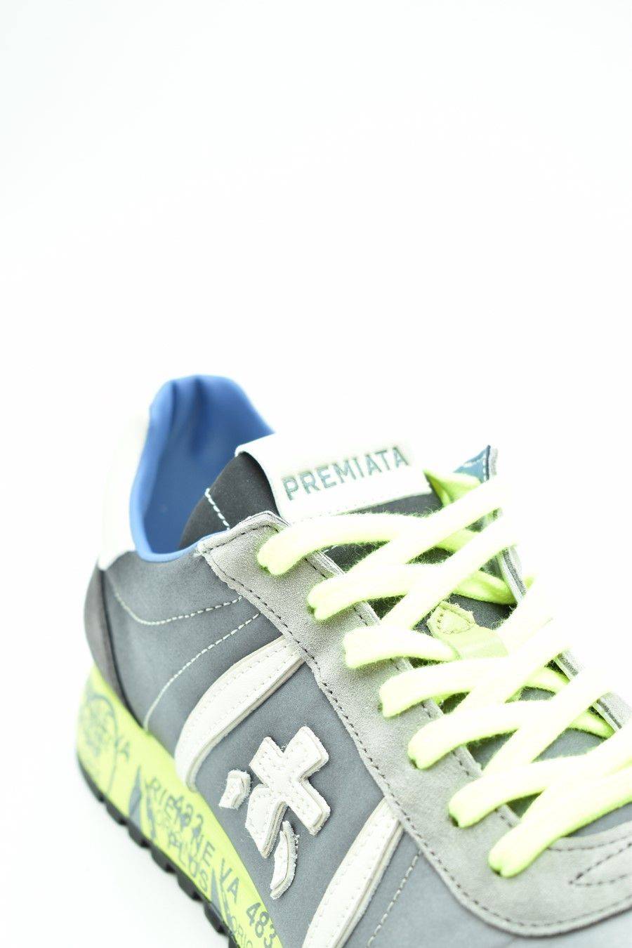 PREMIATA  Sneakers di Pelle Multicolore Premiata Lucy per Uomo Pezzi Unici
