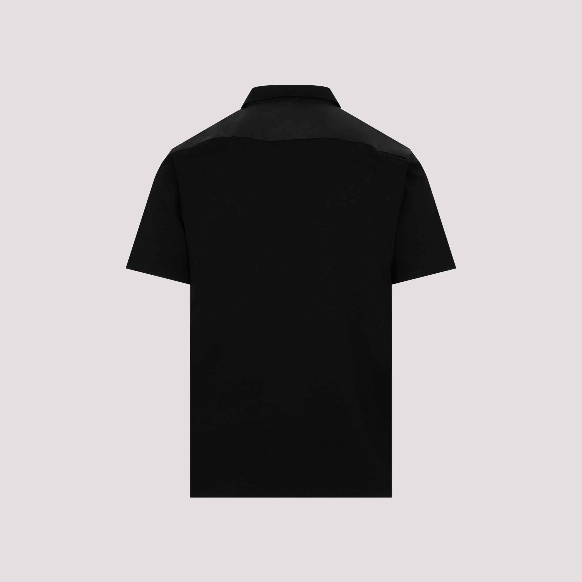 PRADA  Polo Prada in Cotone Nero - Colletto Classico & Logo Negozi Online