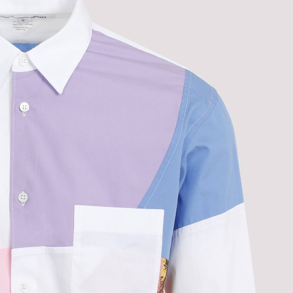COMME DES GARÇONS SHIRT  Camicia Poplin Patchwork Andy Warhol da Uomo Comme des Garçons Consegna Veloce