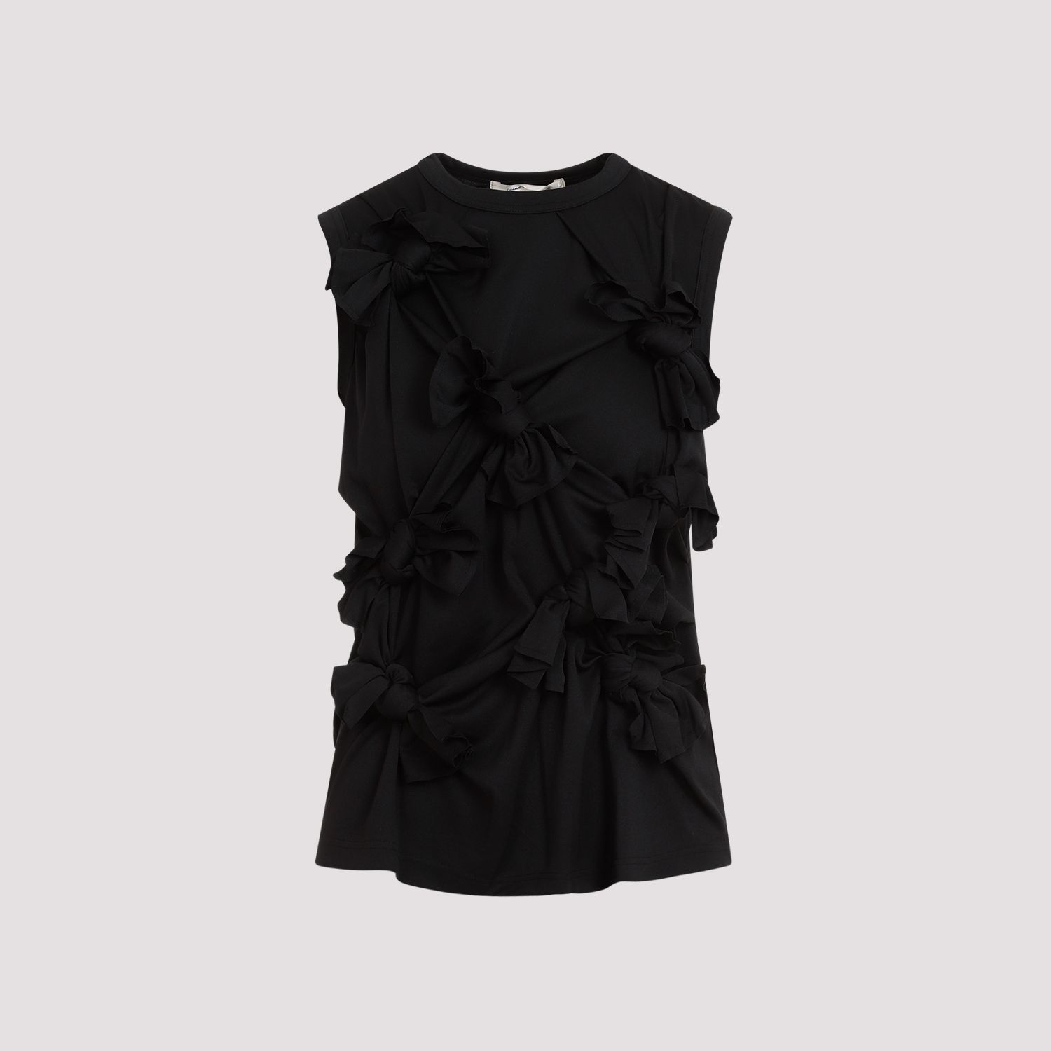 COMME DES GARÇONS  Top Senza Maniche Nero Annodato Comme des Garçons - Poliestere Acquista Ora