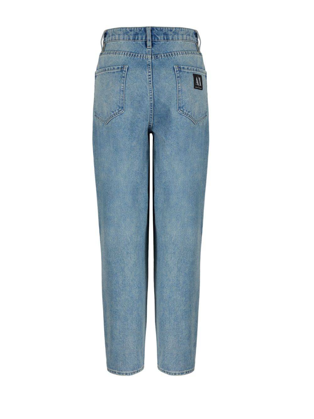 ARMANI EXCHANGE  Jeans di Cotone Blu da Donna Armani Exchange Shopping Online