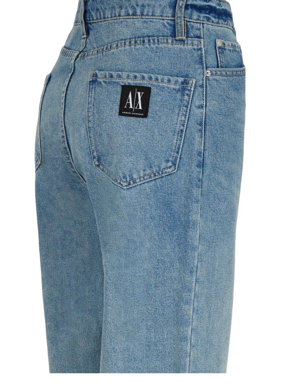 ARMANI EXCHANGE  Jeans di Cotone Blu da Donna Armani Exchange Shopping Online