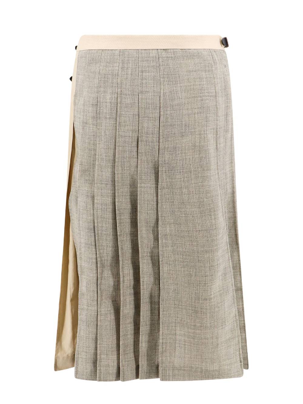 DURAZZI MILANO  Kilt Bicolore Grigio in Lana-Cotone per Donna DURAZZI MILANO Sottocosto