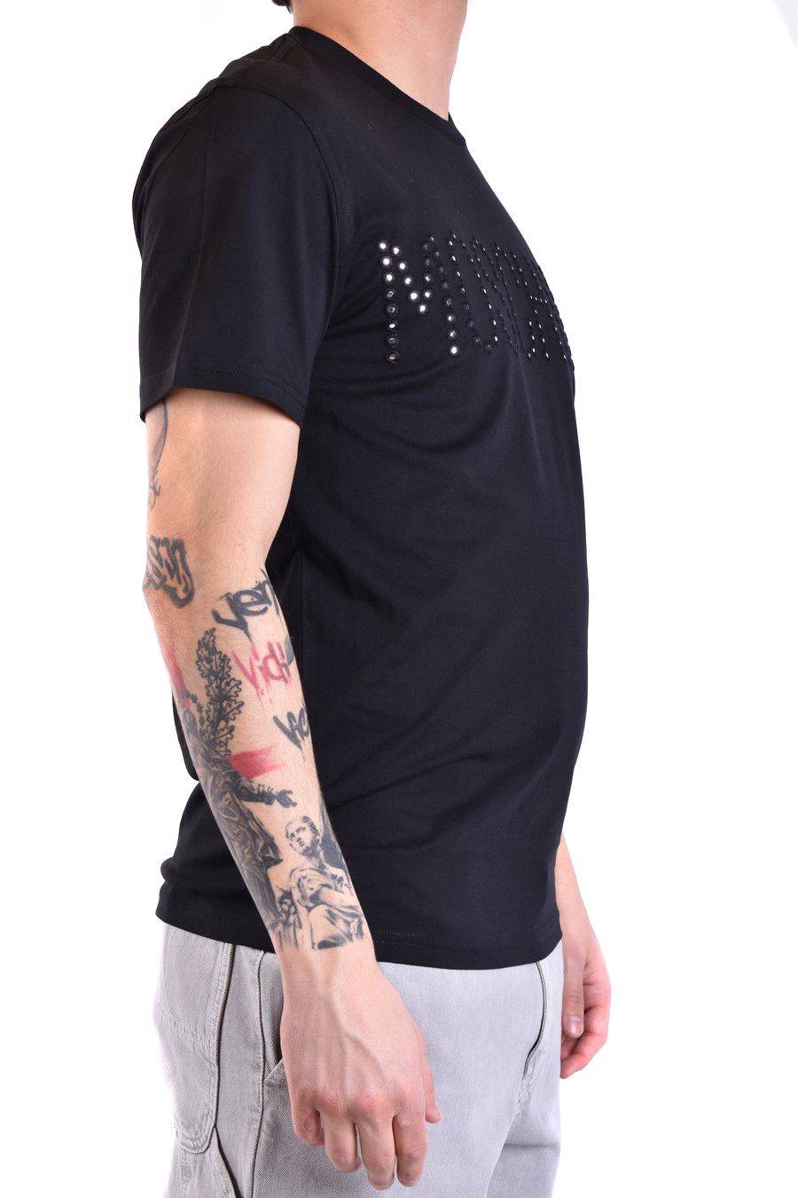 MOSCHINO  T-Shirt Classica in Cotone Nero Moschino Uomo Offerta
