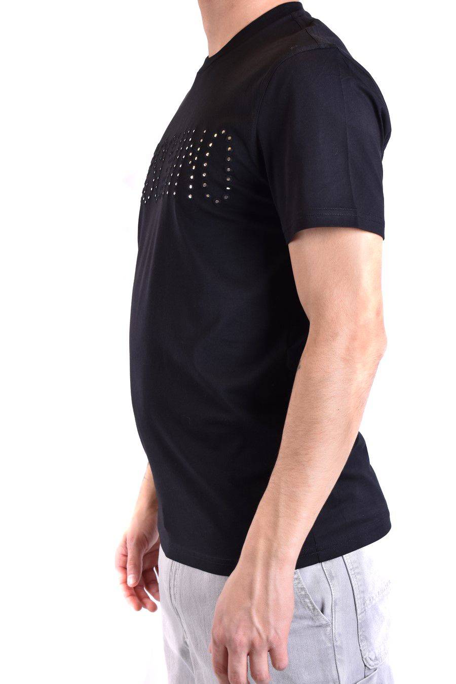 MOSCHINO  T-Shirt Classica in Cotone Nero Moschino Uomo Offerta