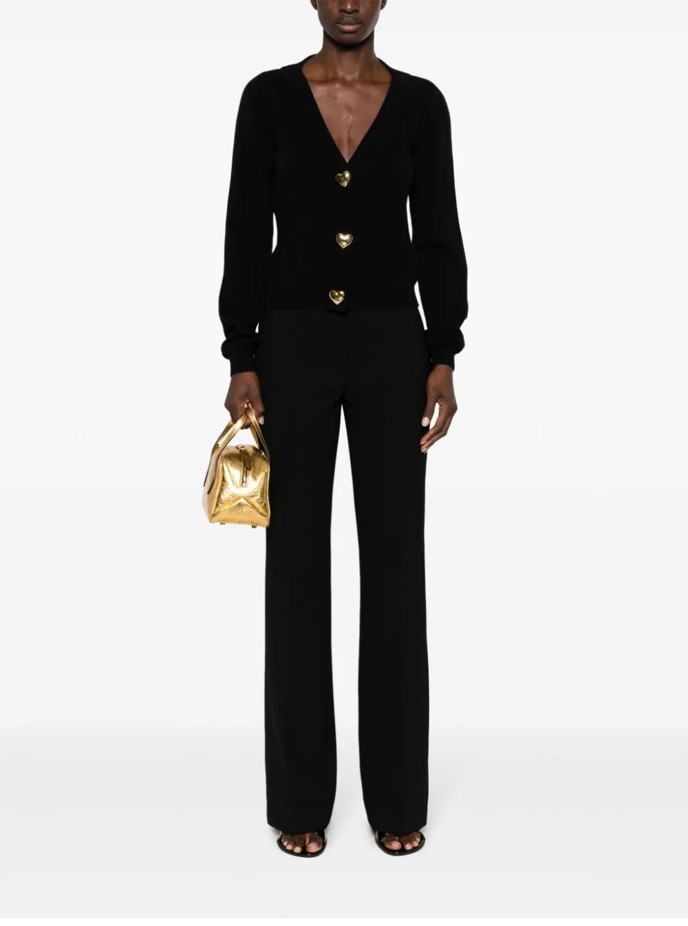 MOSCHINO  Pantaloni Eleganti Neri MOSCHINO da Donna Economico