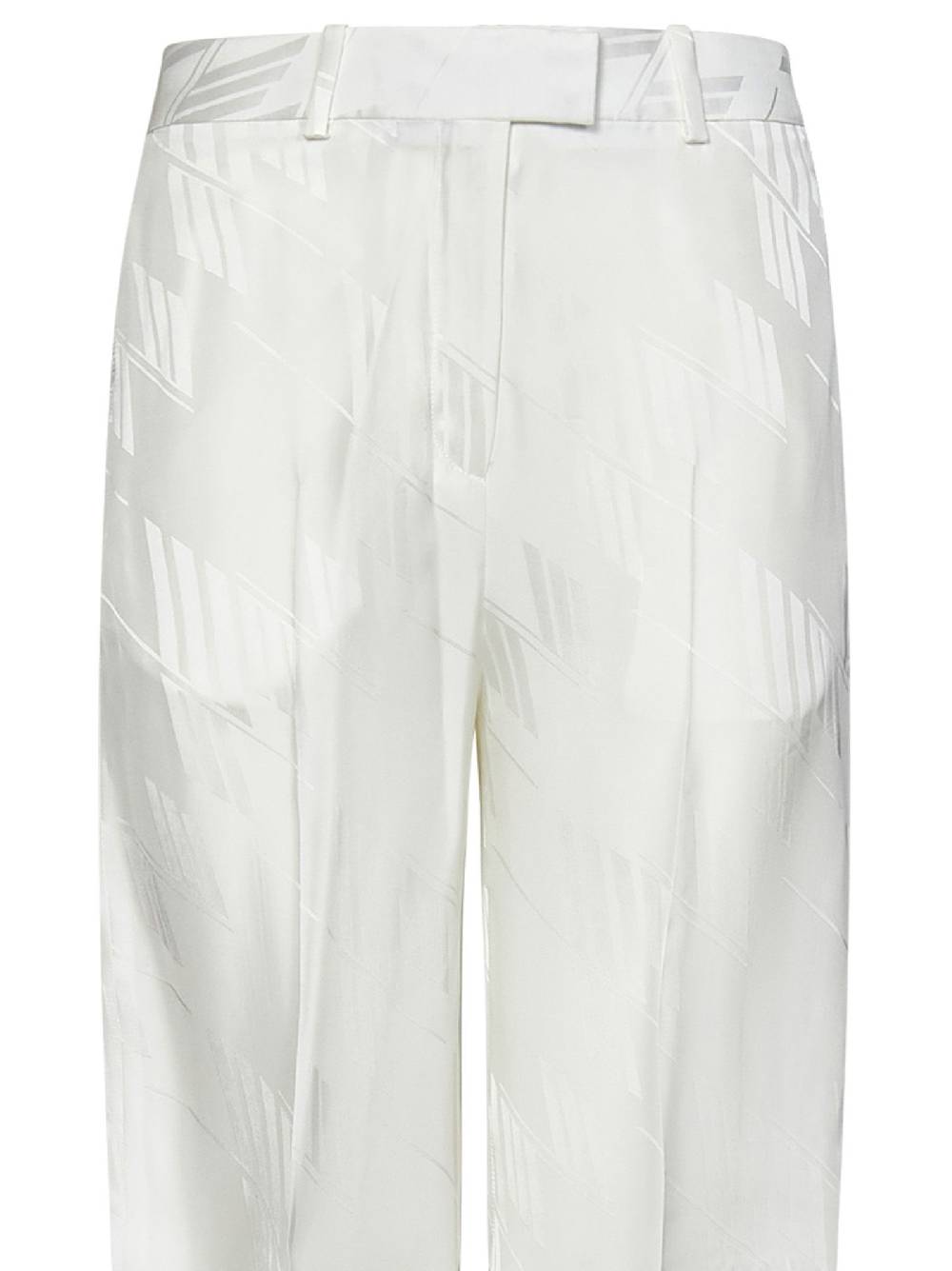ATTICO  Pantaloni 'Jagger' Bianchi Pied de Poule di ATTICO In Vendita