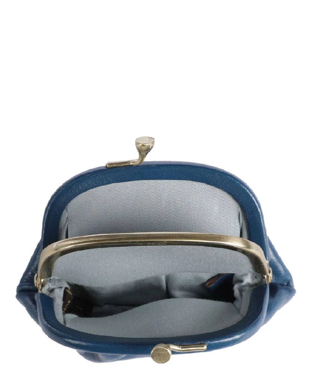 THE BRIDGE  Portamonete Elegante in Pelle Blu di The Bridge Saldi