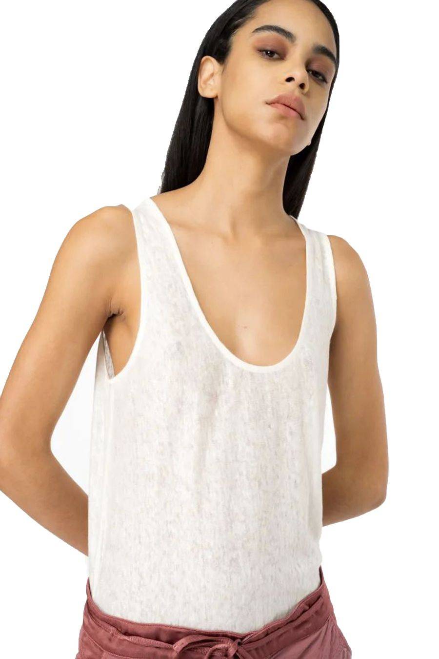 PINKO  Top PINKO Viscosa Bianco da Donna Negozio