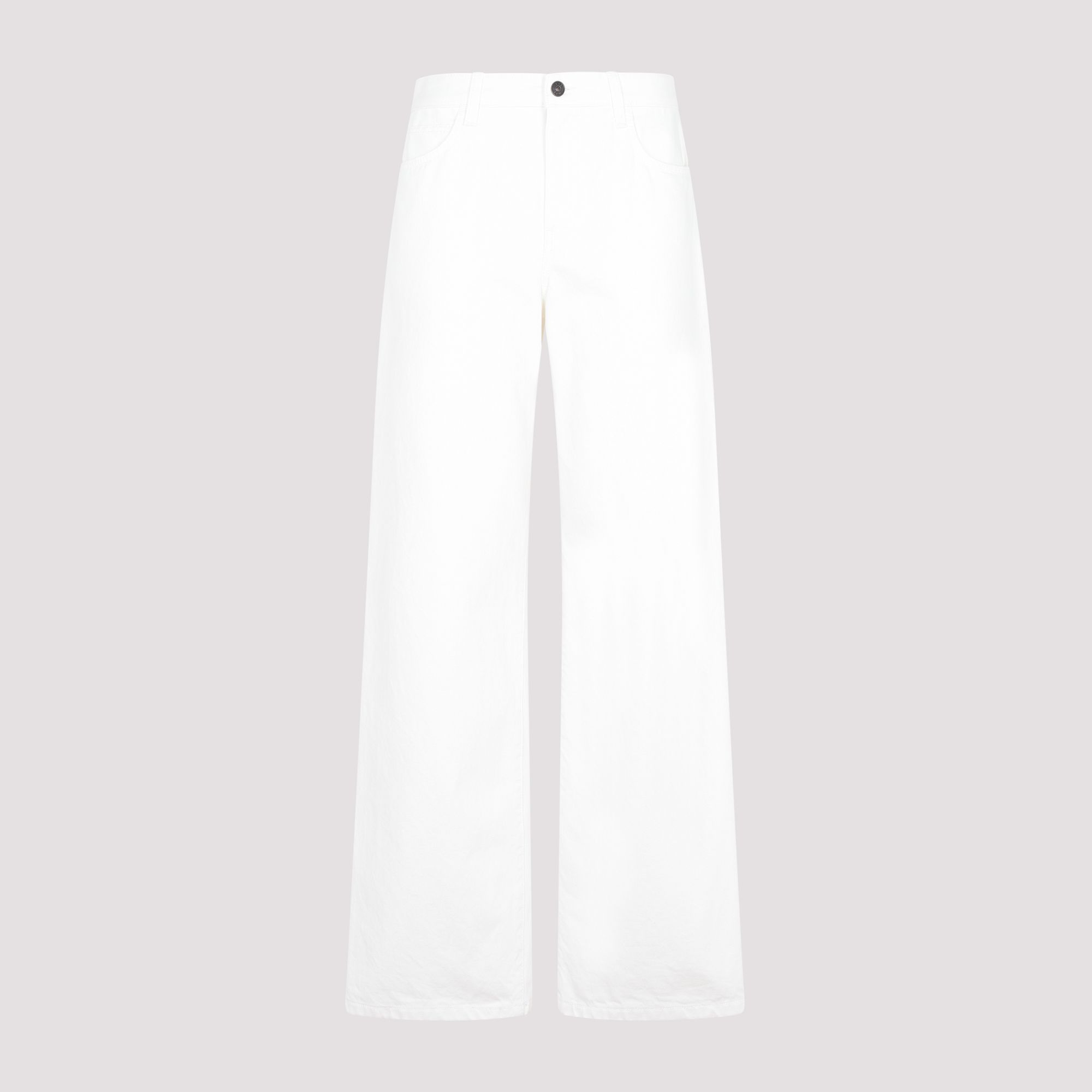 THE ROW  Jeans Bianchi in Cotone a Vita Alta THE ROW da Donna In Saldo