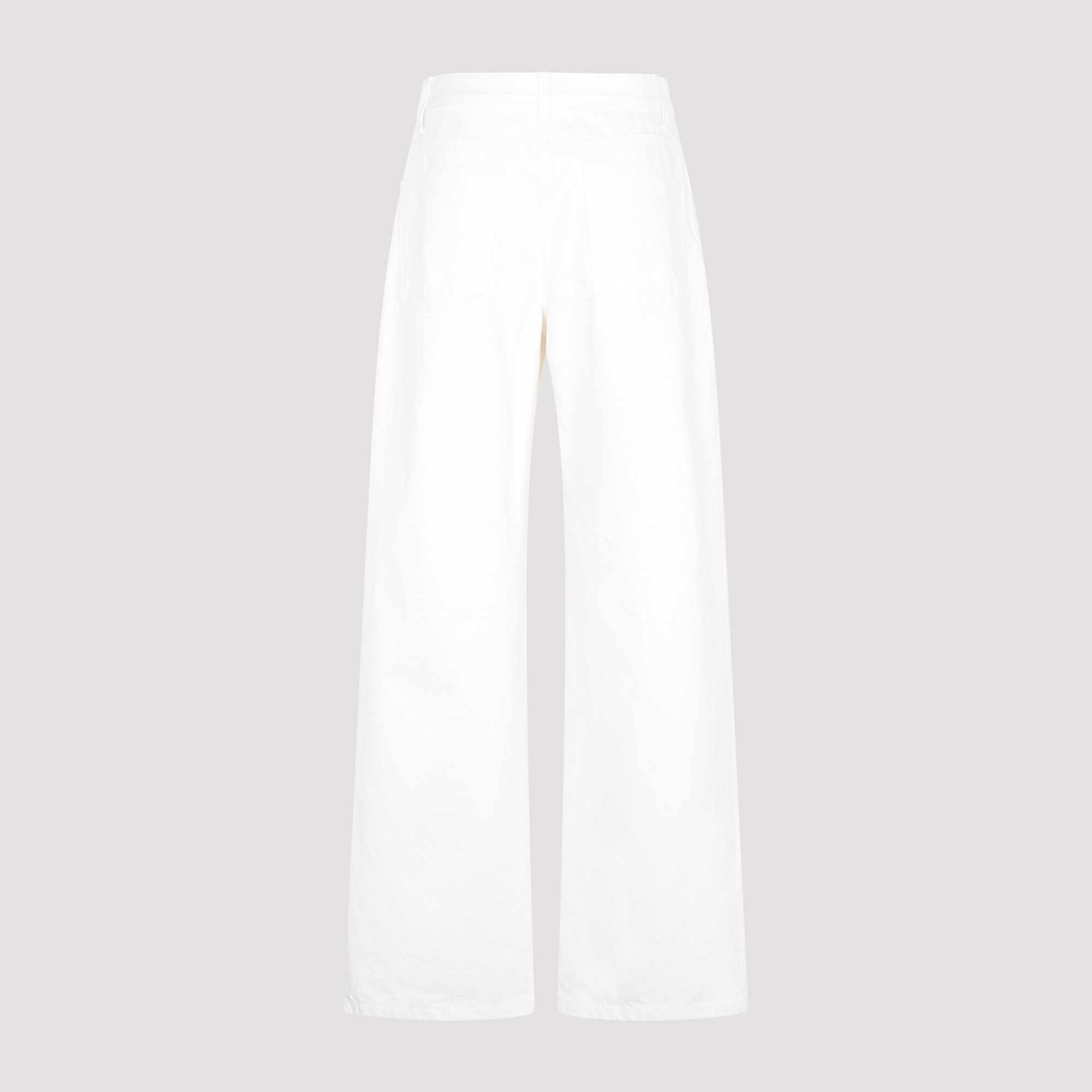 THE ROW  Jeans Bianchi in Cotone a Vita Alta THE ROW da Donna In Saldo