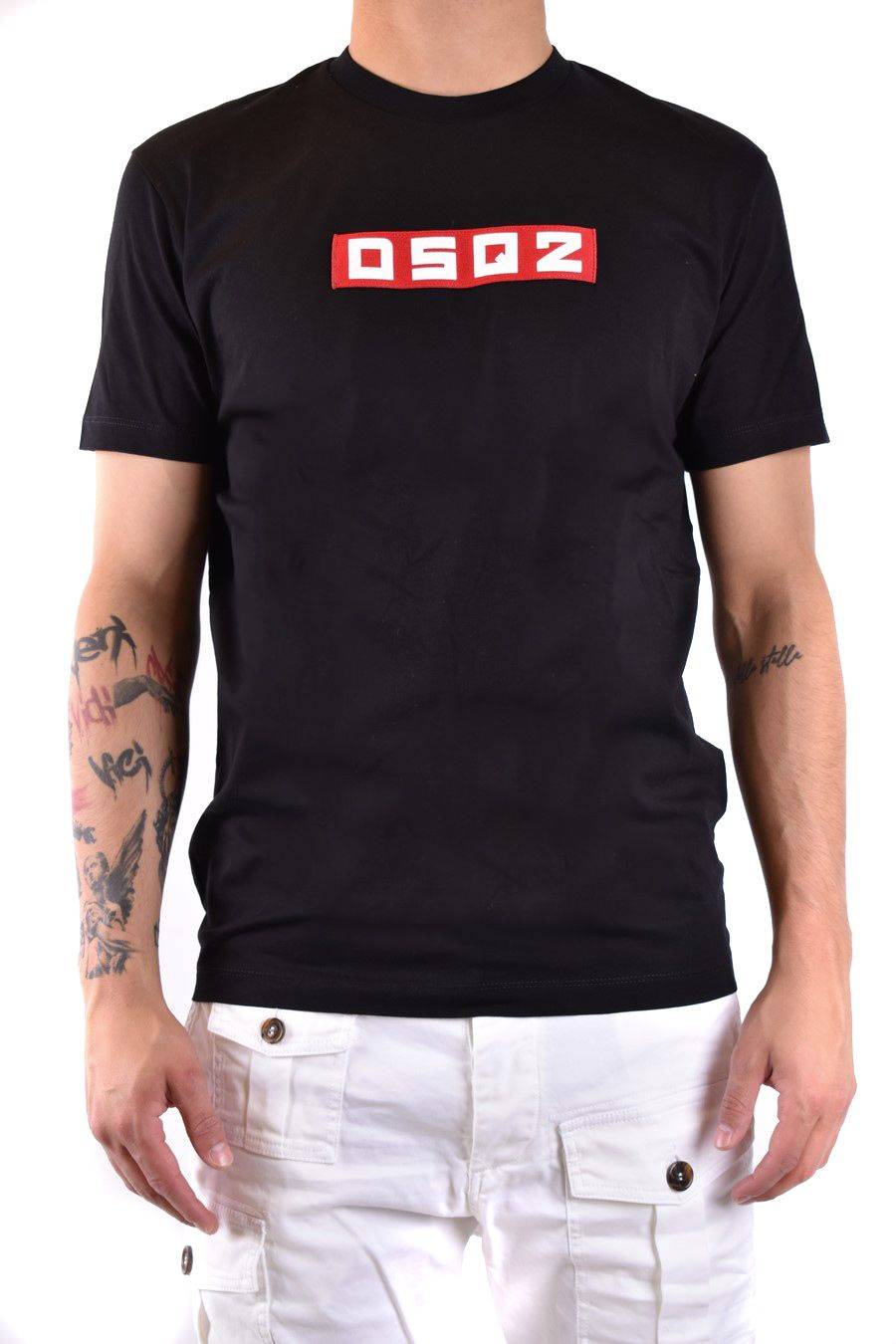 DSQUARED2  T-Shirt Nera in Cotone DSQUARED2 S74GD1223 Qualità