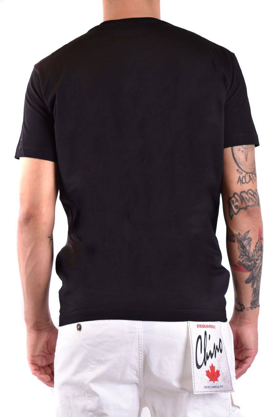 DSQUARED2  T-Shirt Nera in Cotone DSQUARED2 S74GD1223 Qualità