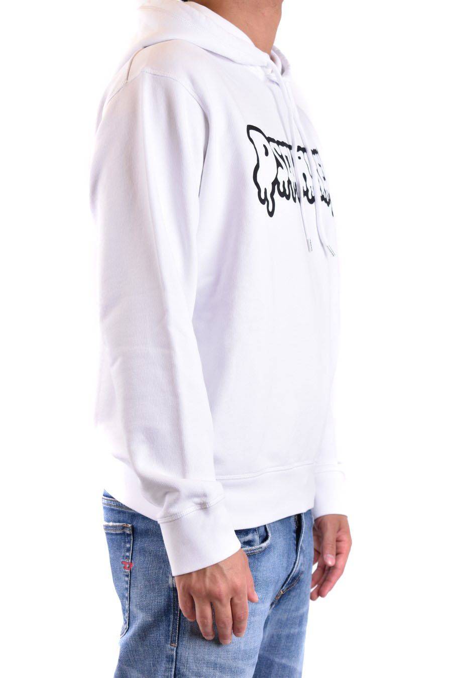 DSQUARED2  Felpa di Cotone Bianca da Uomo DSQUARED2 S74GU0754 Vendita