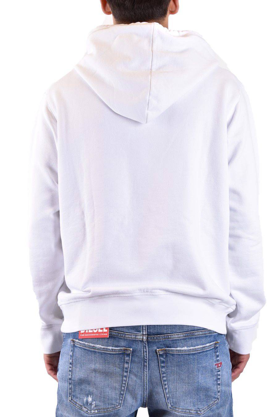 DSQUARED2  Felpa di Cotone Bianca da Uomo DSQUARED2 S74GU0754 Vendita