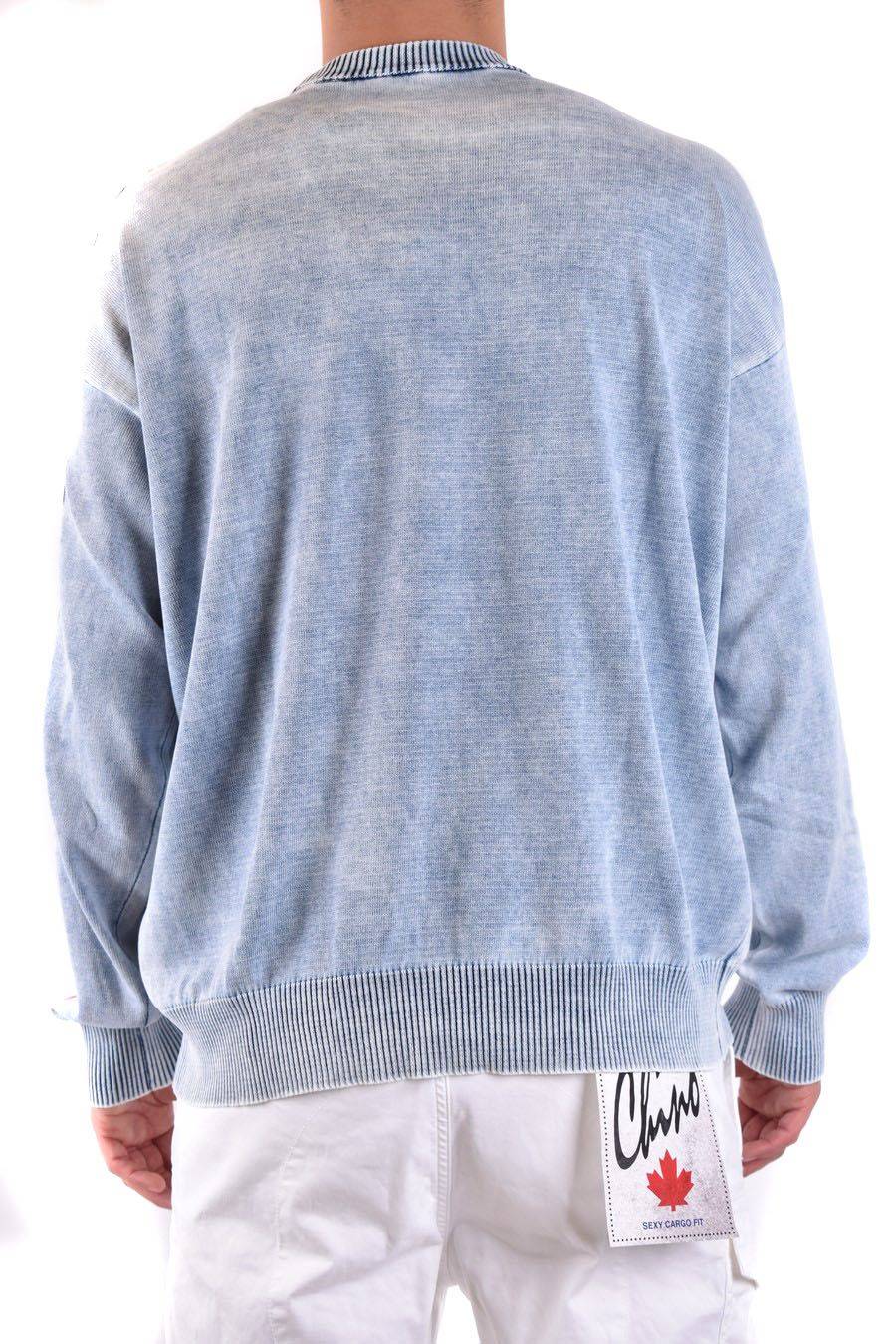 DIESEL  Maglione Diesel Blu Cielo in Cotone 100% Uomo Black Friday