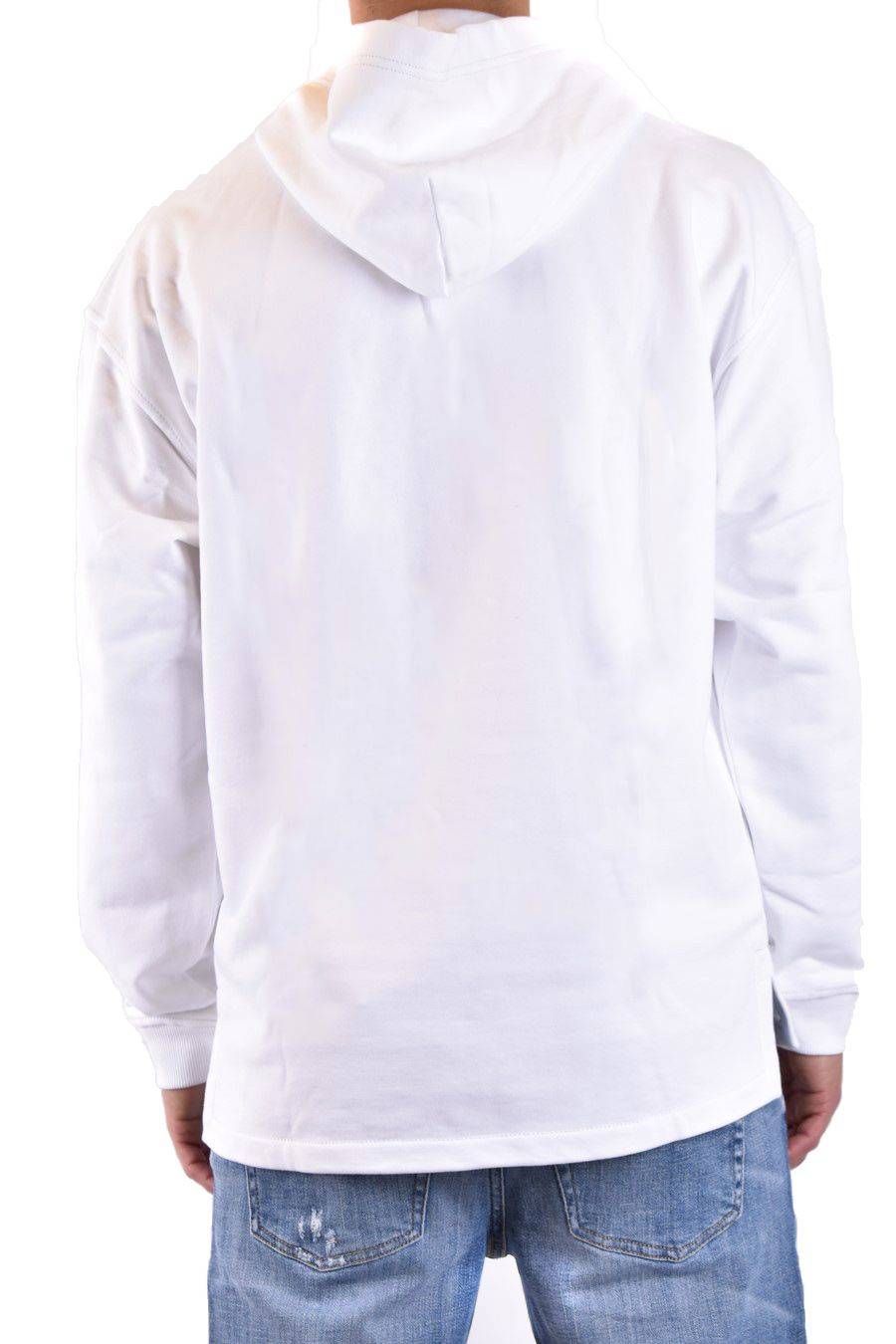 DIESEL  Felpa di Cotone Bianca Uomo DIESEL A12153 0IAJH100 Cyber Monday