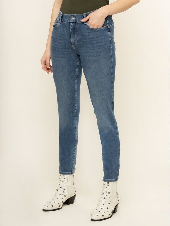 LIU JO  Pantaloni Donna Skinny Fit Blu in Cotone LIU JO Offerta natalizia