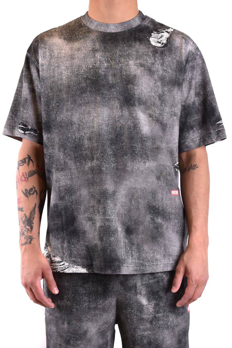 DIESEL  T-Shirt Cotone Multicolore Diesel Uomo A13035 Offerta Giorno del Papà