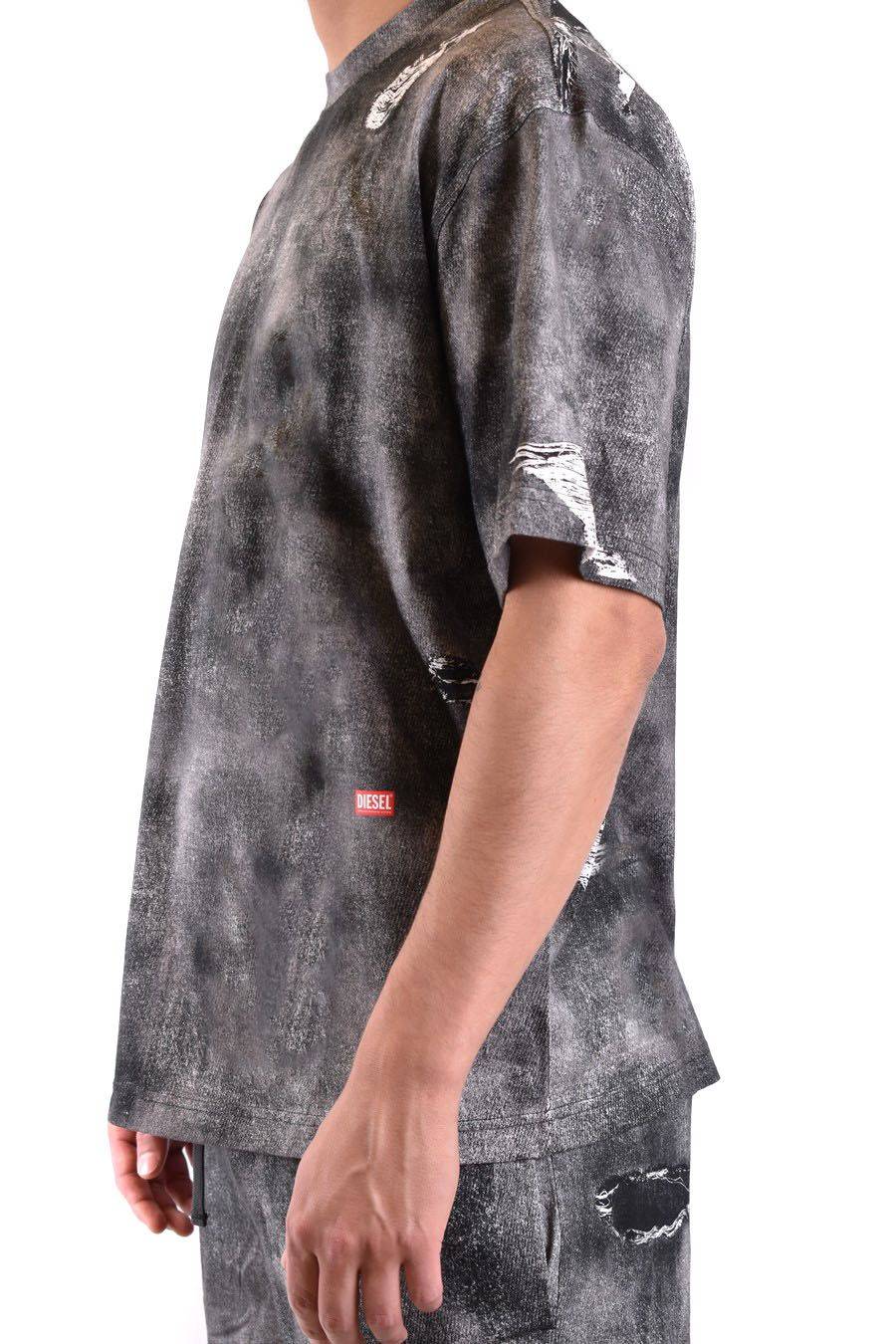 DIESEL  T-Shirt Cotone Multicolore Diesel Uomo A13035 Offerta Giorno del Papà