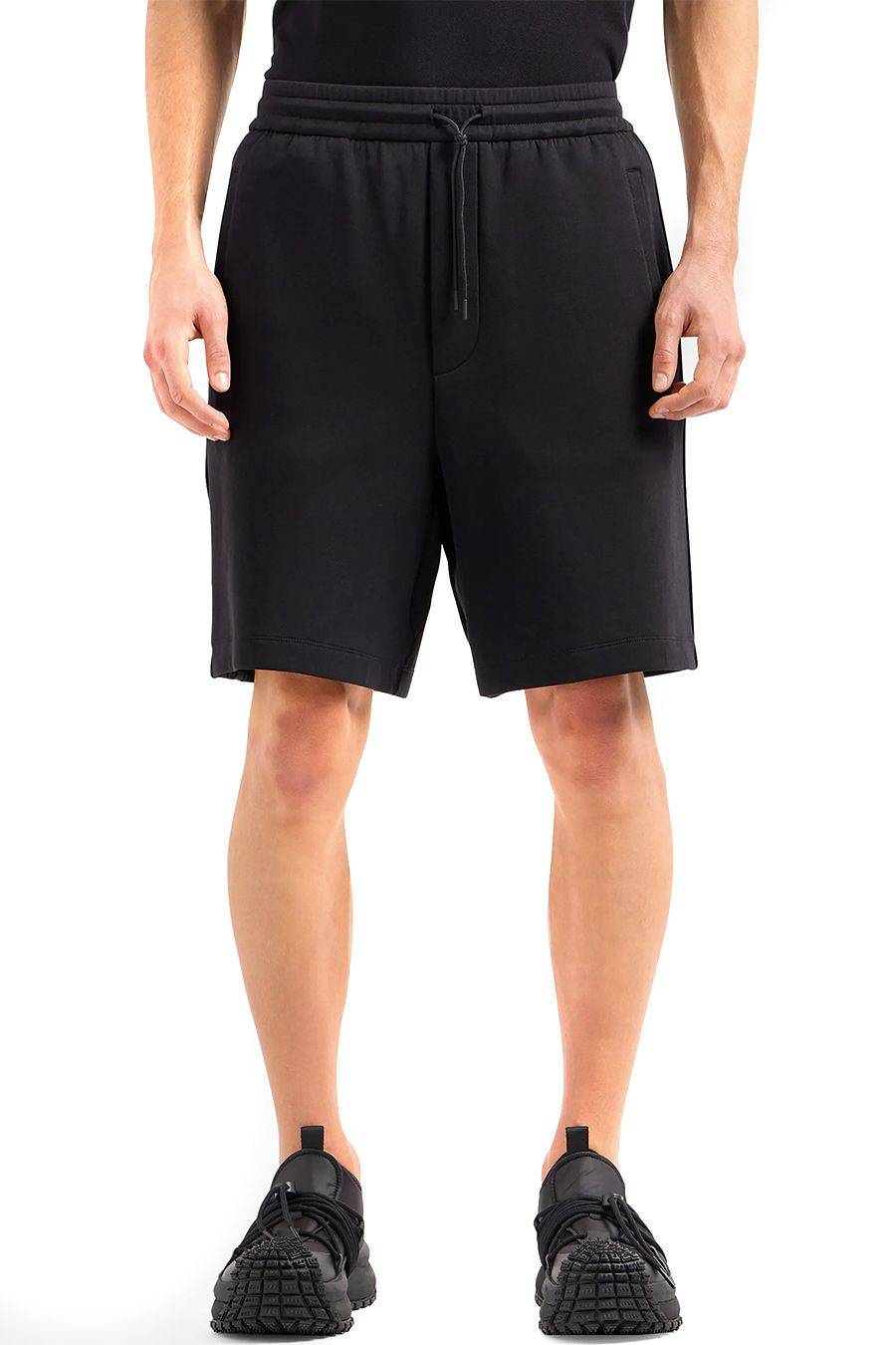 EMPORIO ARMANI  Pantaloni Stretch Cotone Emporio Armani Uomo - Nero Offerta San Valentino