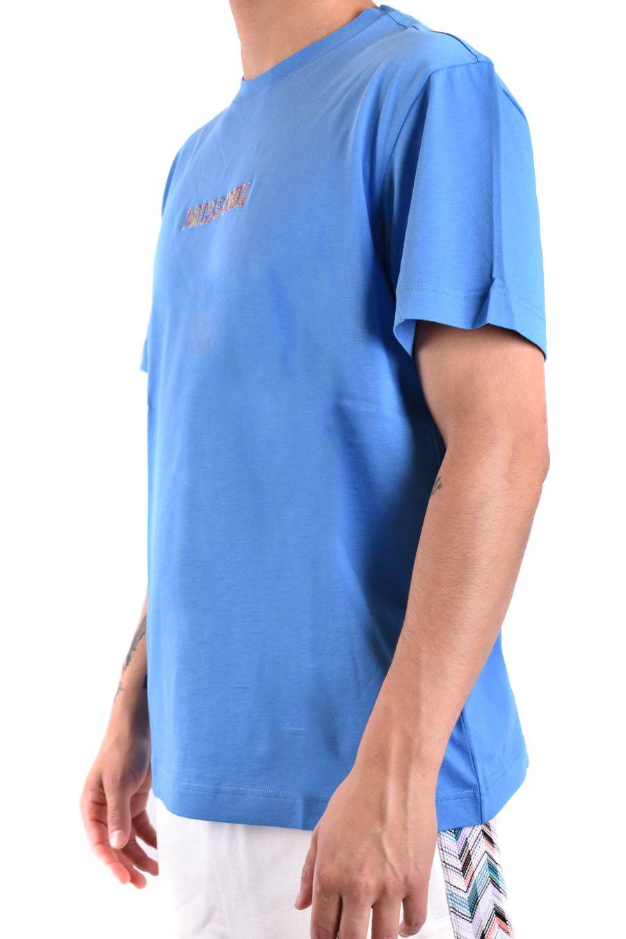 MISSONI  Polo Blu in Cotone da Uomo - MISSONI UC24SL01-BJ00C7S72E9 Offerta Anniversario