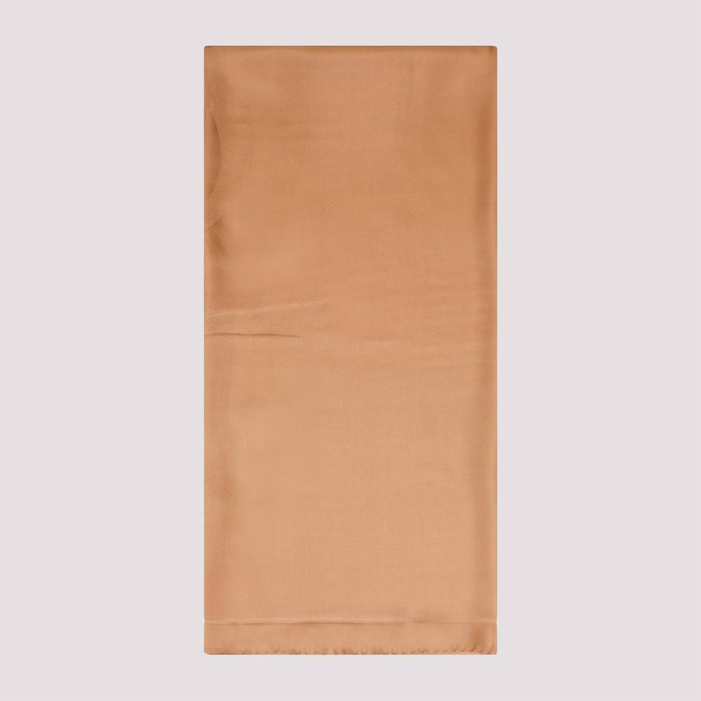 SAINT LAURENT  Foulard di Seta Marrone SAINT LAURENT - Accessori Eleganti da Donna Online Outlet