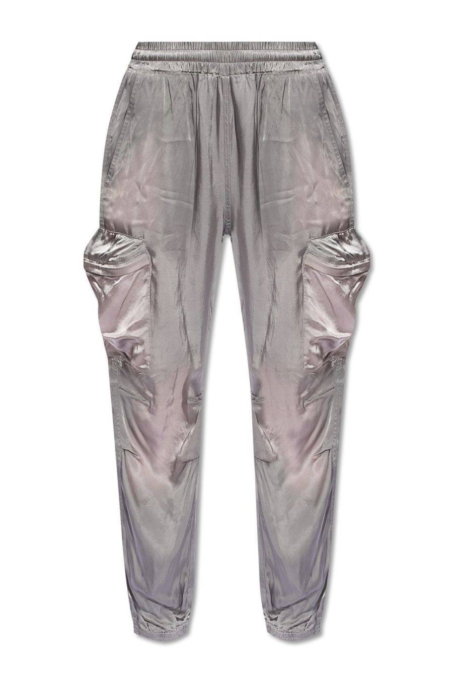 DIESEL  Pantaloni Donna Diesel Argento in Poliestere A12841 Offerta temporanea
