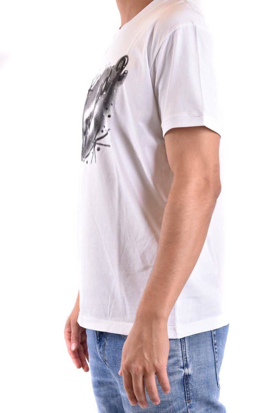 DSQUARED2  T-Shirt da Uomo DSQUARED2 in Cotone Bianco Lightning offer
