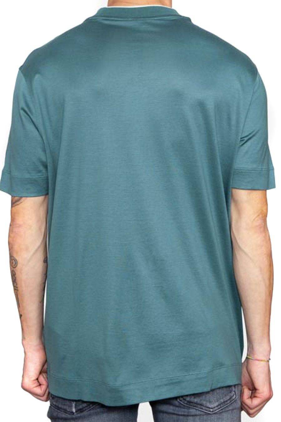 EMPORIO ARMANI  T-Shirt Emporio Armani Cotone Azzurro Cielo Nuovi prodotti