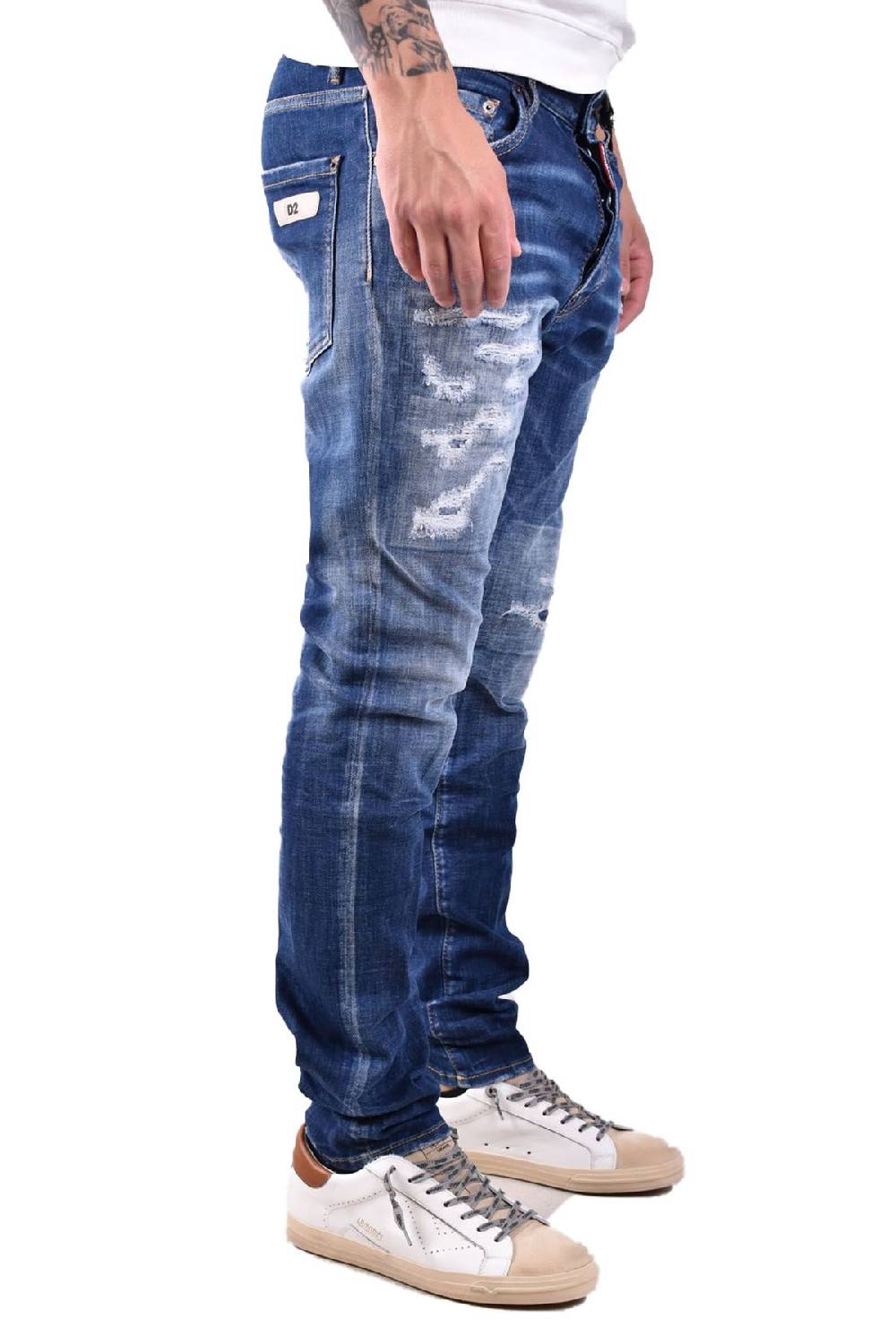 DSQUARED2  Jeans Blu Elasticizzati Uomo DSQUARED2 S71LB1365 Bestseller