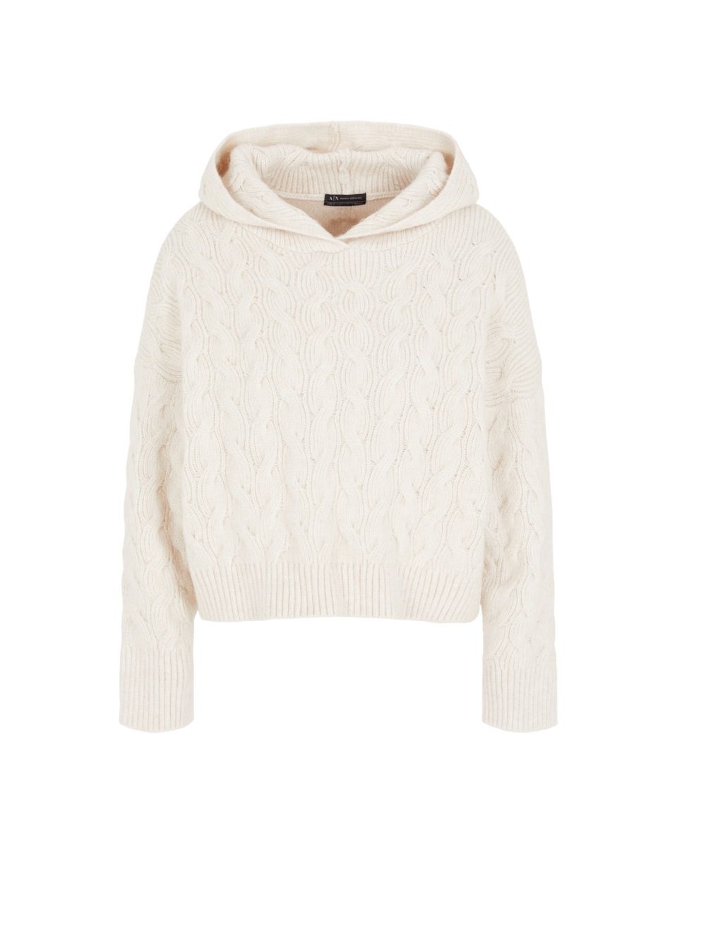 ARMANI EXCHANGE  Felpa con Cappuccio Beige e Treccia Armani Exchange Super Saving Price