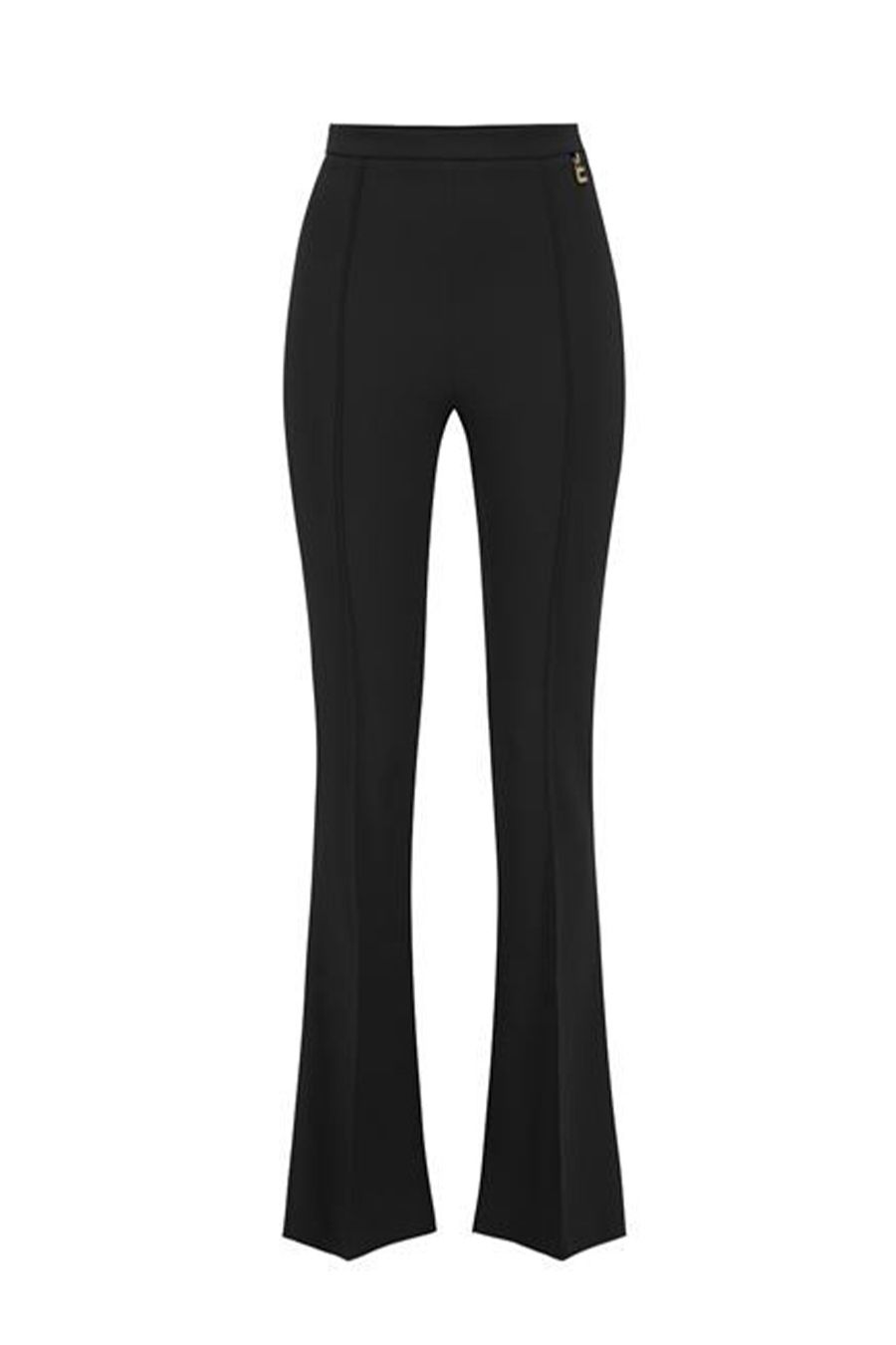 ELISABETTA FRANCHI  Pantaloni Neri Donna Elisabetta Franchi - Mix di Poliestere Offerta settimanale