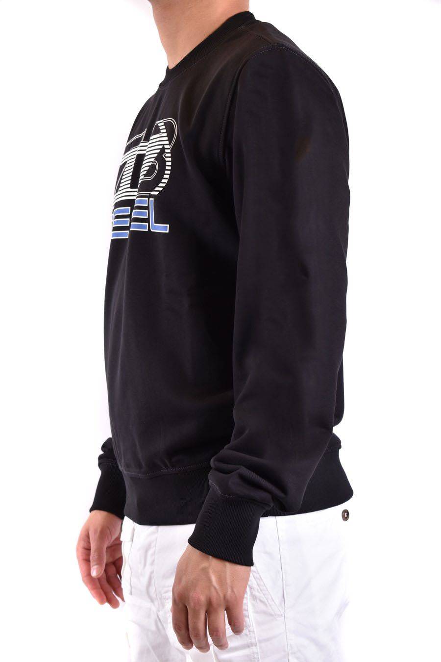 DIESEL  Felpa di Cotone Nera Uomo DIESEL A12508 Rilascio limitato