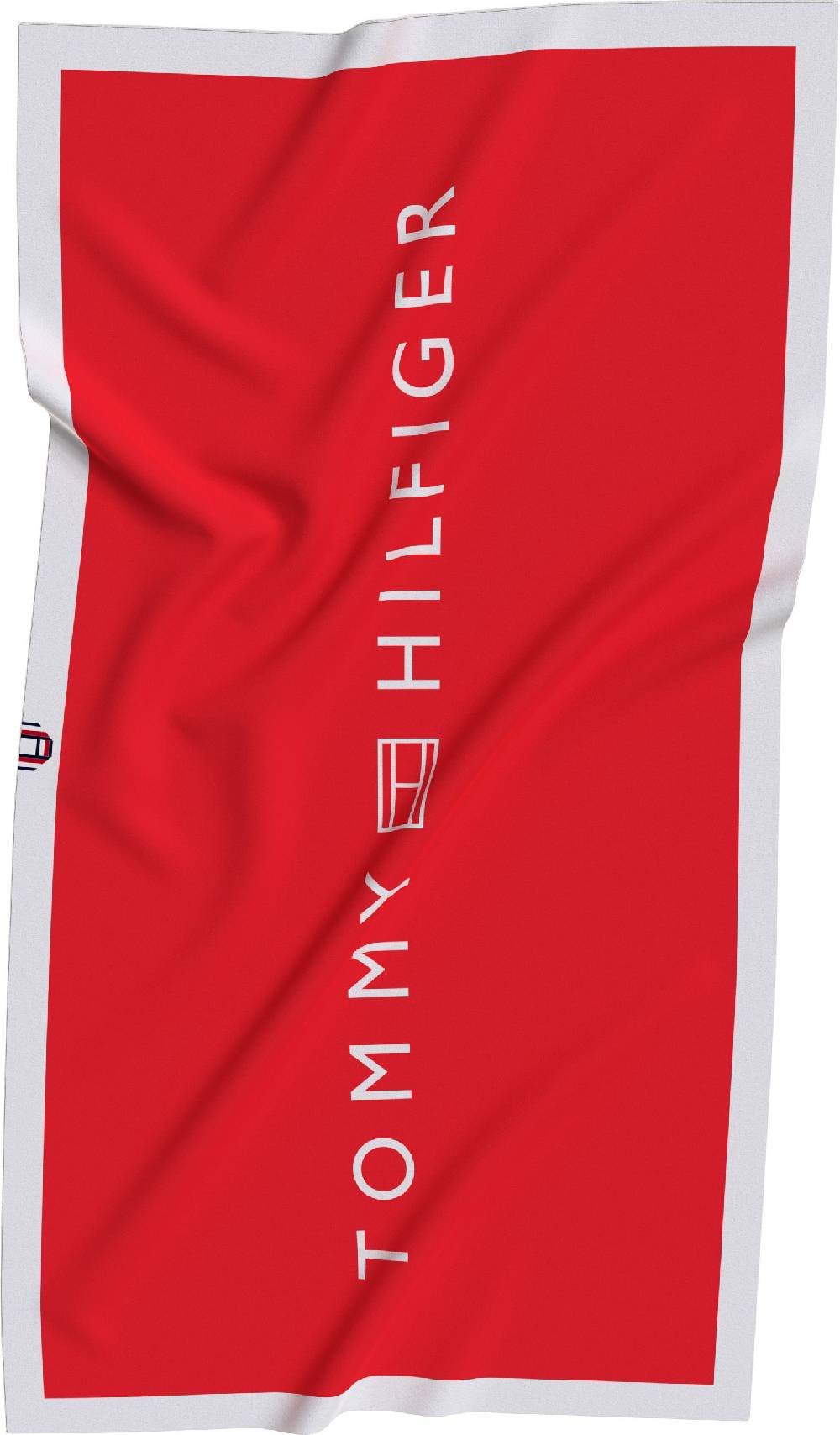 TOMMY HILFIGER  Telo Mare Rosso in Cotone Tommy Hilfiger ACQUISTA ORA