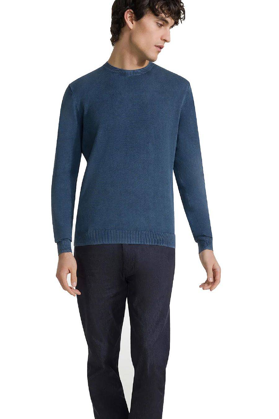 RRD - ROBERTO RICCI DESIGNS  Maglione in Cotone Blu Reale RRD Uomo Ultimi due giorni