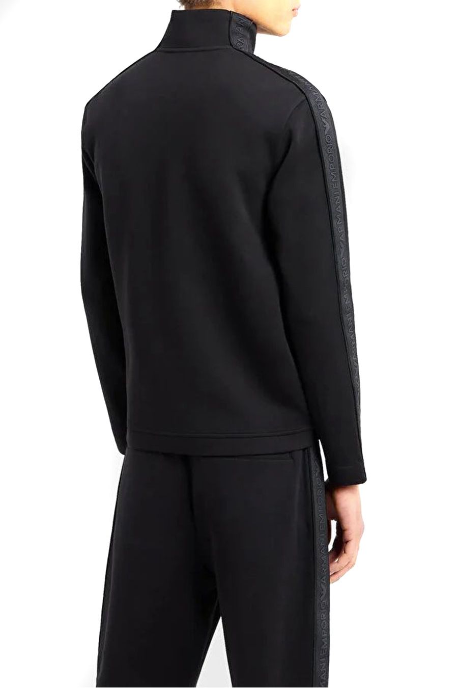 EMPORIO ARMANI  Felpa Uomo Emporio Armani Cotone Misto Nero 3D1M69 1JHSZ0999 Promozione temporanea